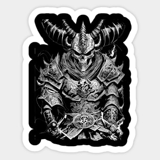 Demon Samurai warrior Sticker